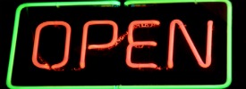 open sign thumb